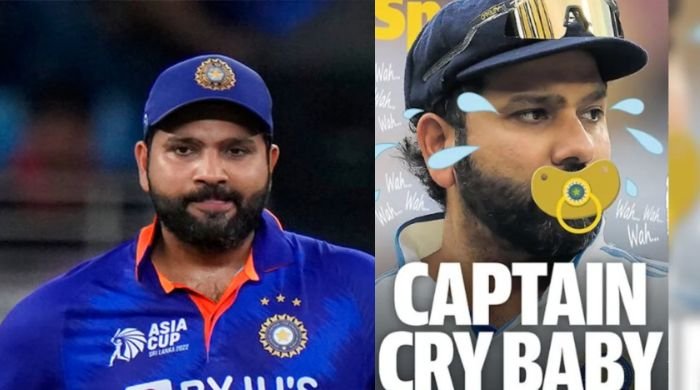 Australian media ridicules Rohit Sharma by labelling him 'Captain Cry Baby'