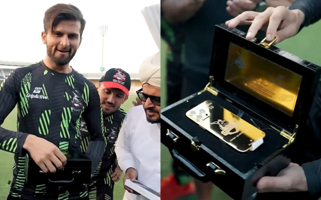 Shaheen Afridi gets gold-plated iPhone 16 Pro as gift
